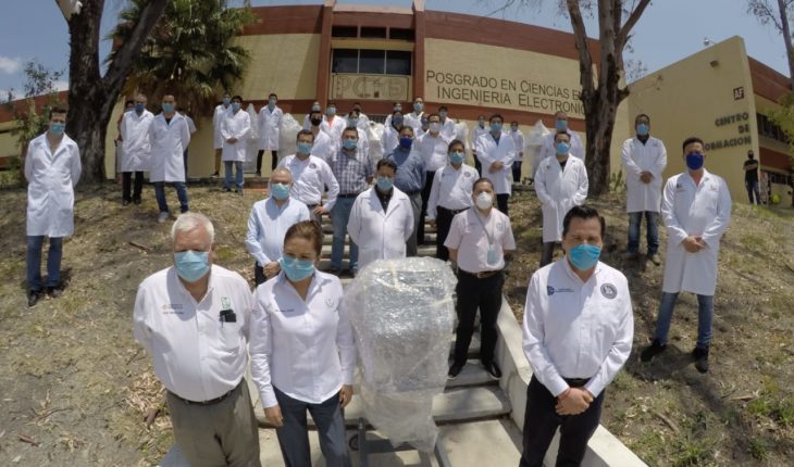 translated from Spanish: Reports that TECNM and Campus Morelia delivered lung respirators