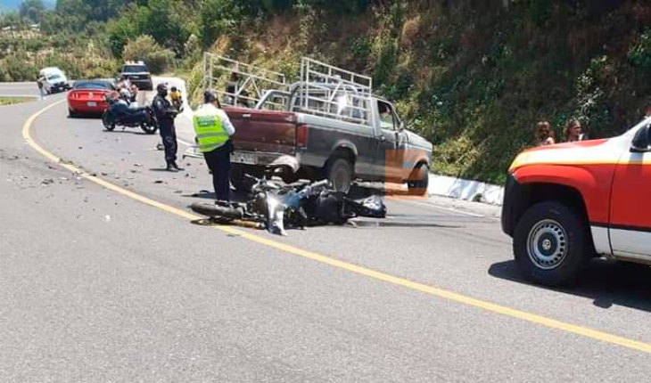 translated from Spanish: Shock takes the life of a motorcyclist in Zitácuaro, Michoacán