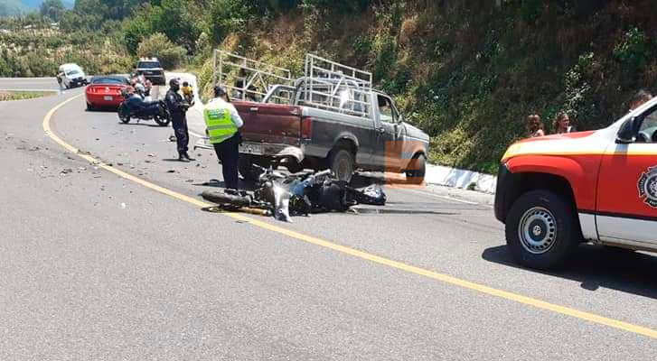 Shock takes the life of a motorcyclist in Zitácuaro, Michoacán