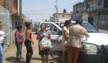 Ayuntamiento de Morelia continúa entregando paquetes alimentarios a familias morelianas