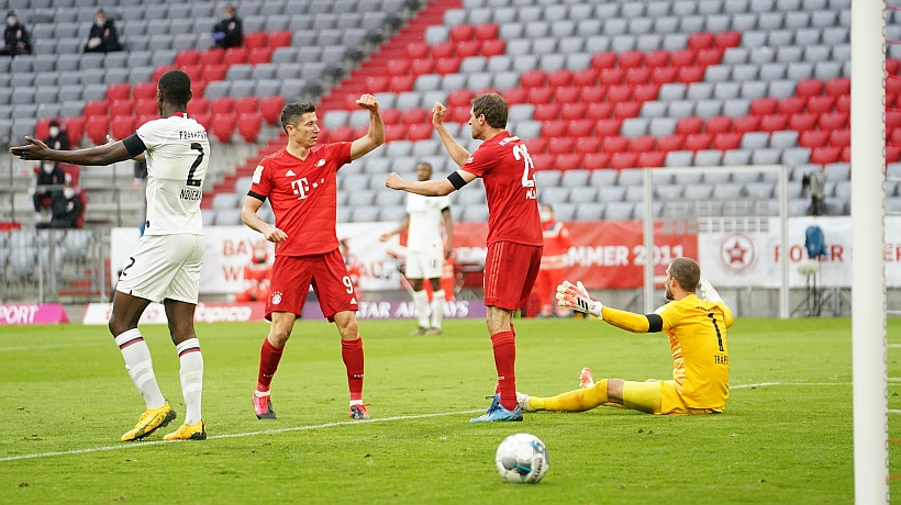 Bayern Múnich aplastó al Fortuna Düsseldorf en su camino al titulo de la Bundesliga