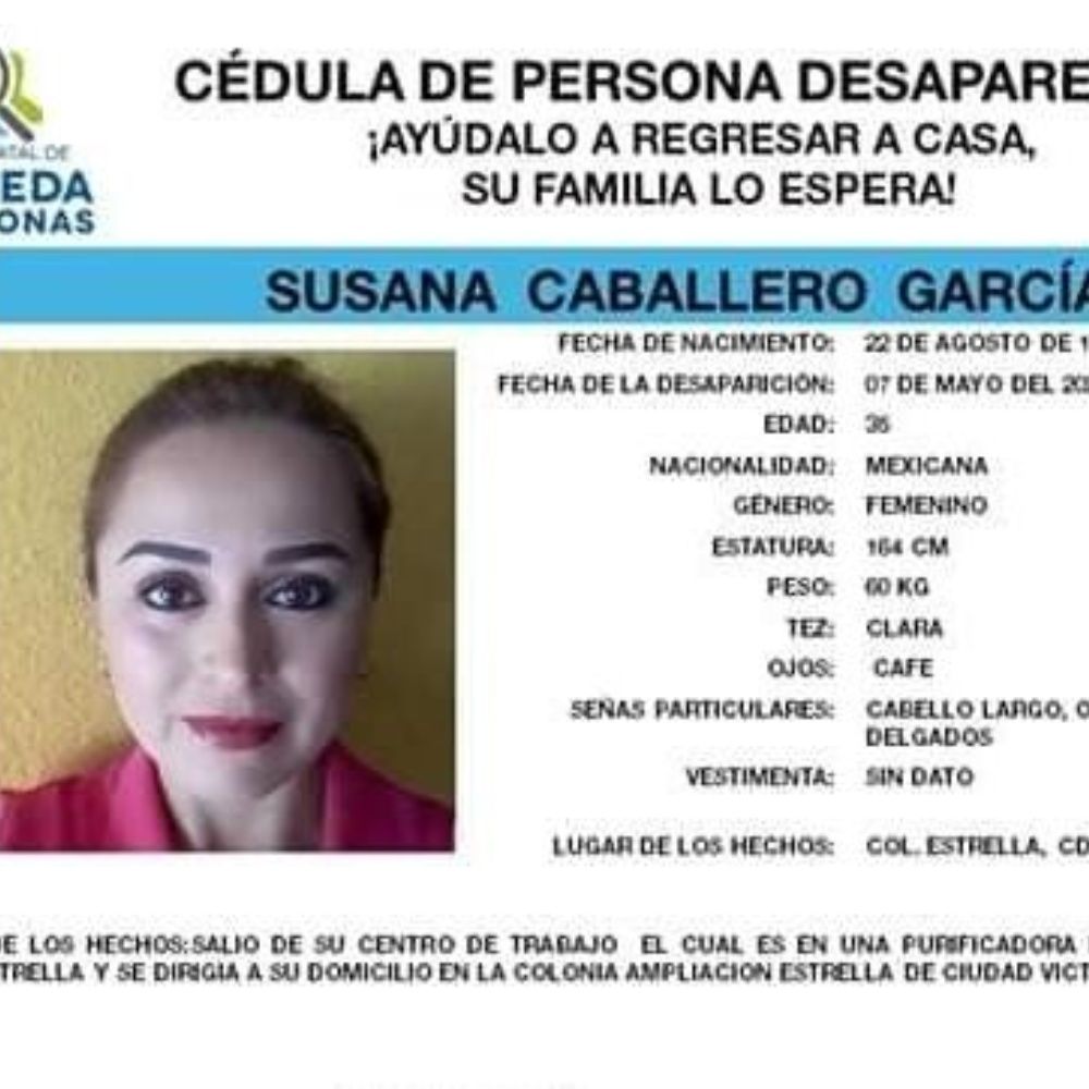 Buscan a desaparecida en Ciudad Victoria, Tamaulipas