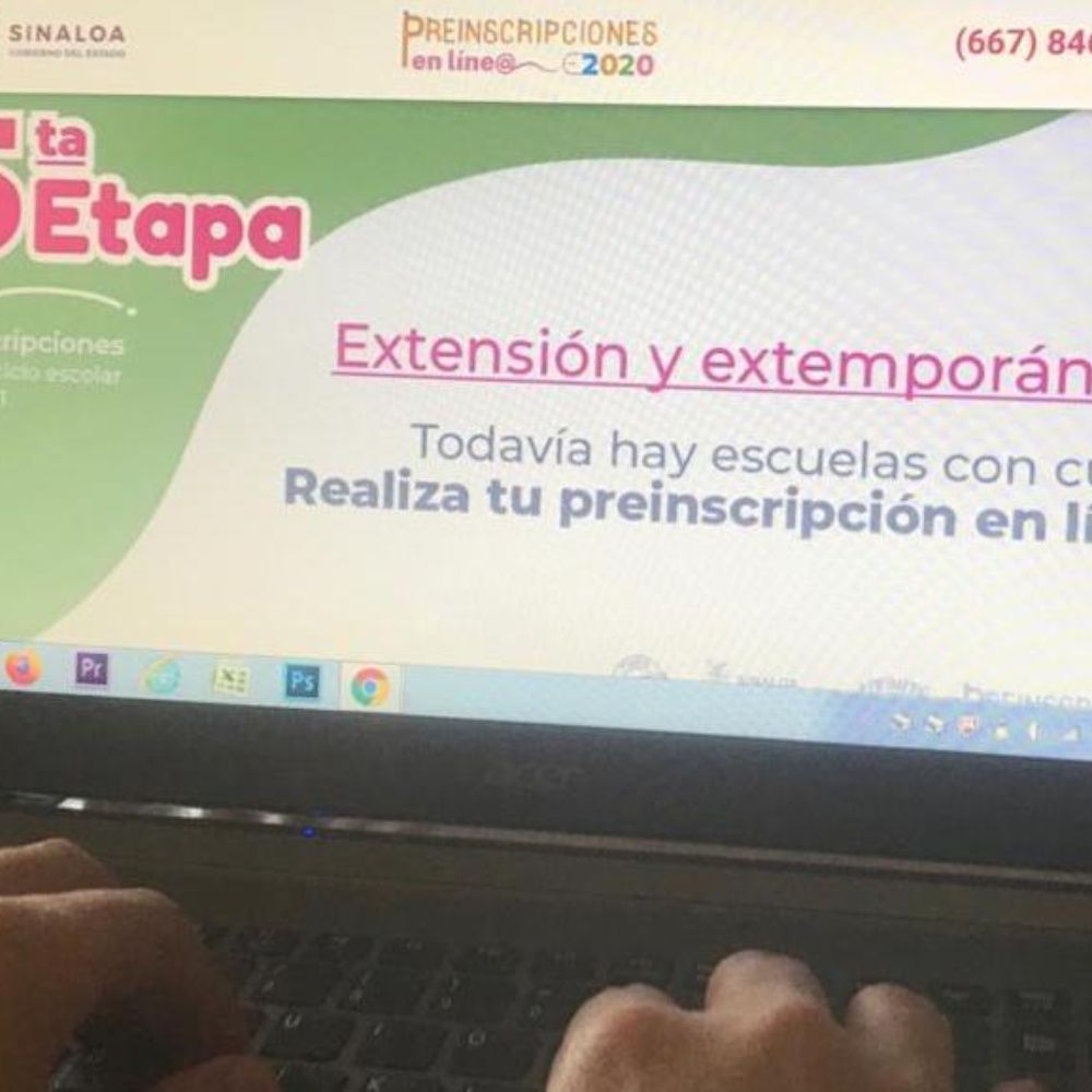 Hoy termina plazo para inscripciones en línea en Sinaloa
