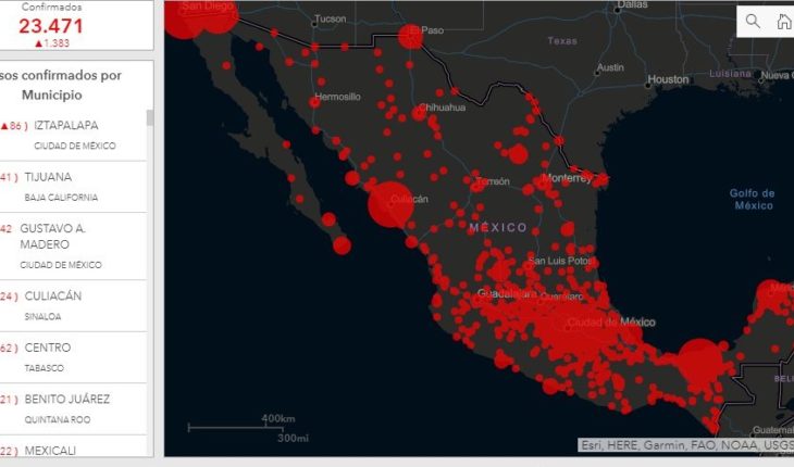 IPN crea mapa para revisar casos y muertes de COVID por municipio y estado