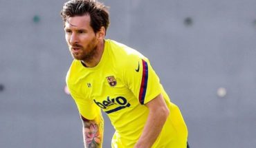 Lionel Messi volvió a entrenar en el Barcelona