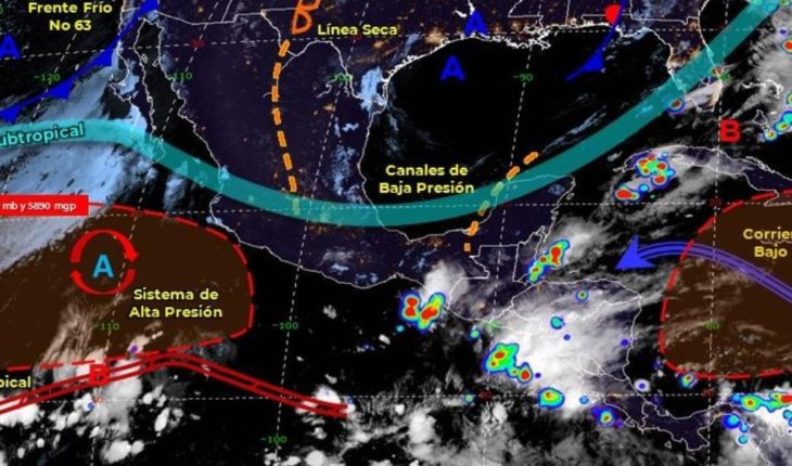 Pronóstico del clima de hoy: Se esperan lluvias puntuales intensas en México