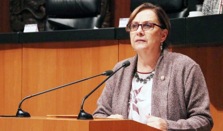 translated from Spanish: Apologises Senator of Morena for showing her naked torso
