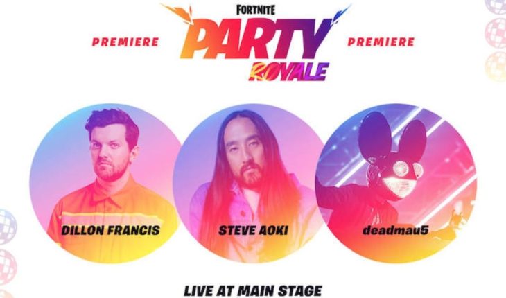 translated from Spanish: Fortnite celebrates the launch of Party Royale with a music festival