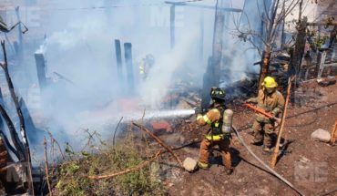 translated from Spanish: Humble homes were consumed by a fire in Zamora
