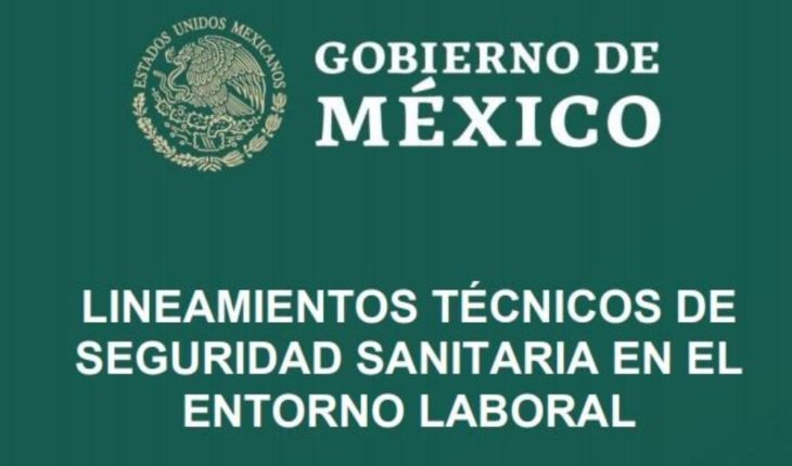 translated from Spanish: Mexico publishes health guidelines for essential industries