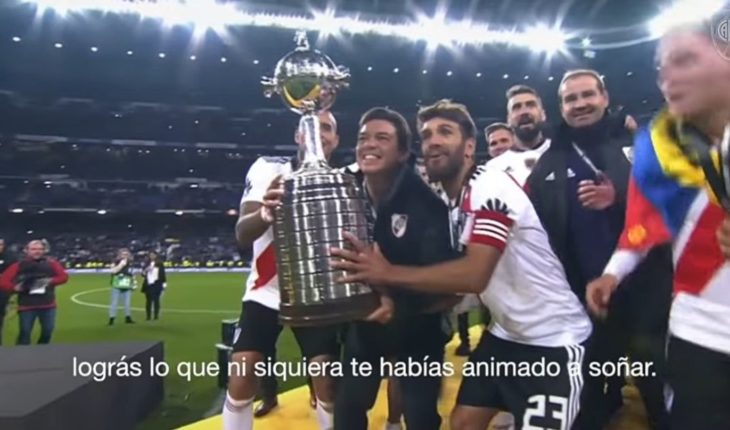 translated from Spanish: River turns 119 and celebrates it with a video voiced by Marcelo Gallardo