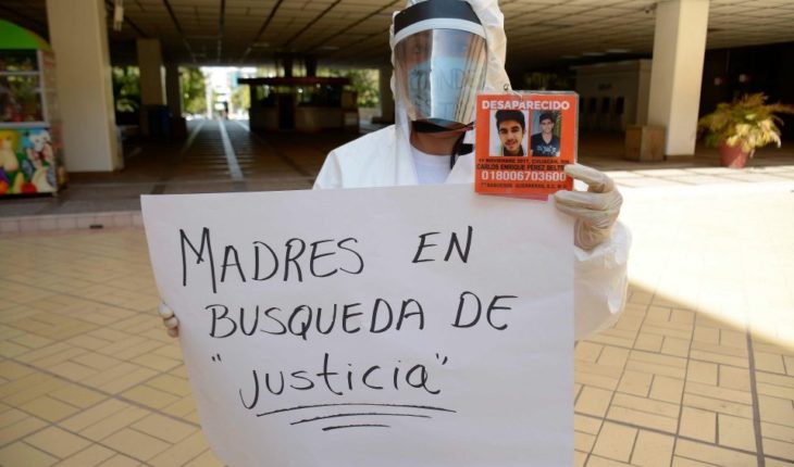 translated from Spanish: relatives of the missing call for support by COVID