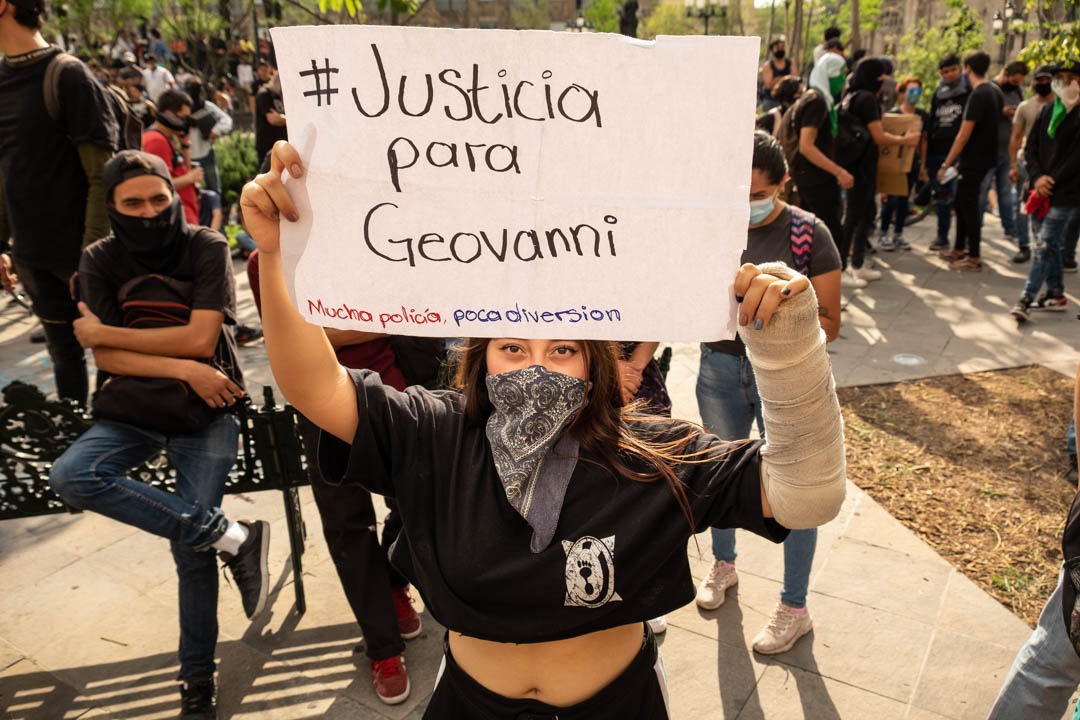 “Giovanni no murió, el Estado lo mató”: Jóvenes marchan en Jalisco