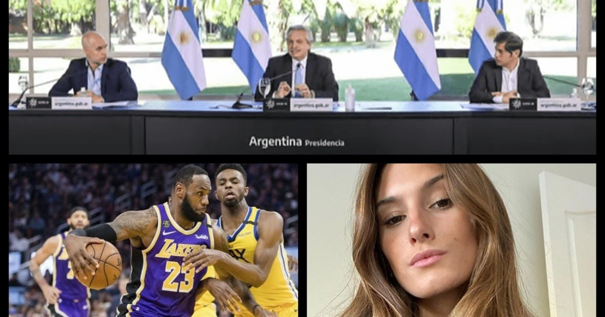 Fernández anunció la extensión de la cuarentena, qué es el AMBA, la NBA confirmó 16 jugadores positivos de coronavirus, día del Orgullo LGBTIQ+, Lola sobre Yanina Latorre, y más...