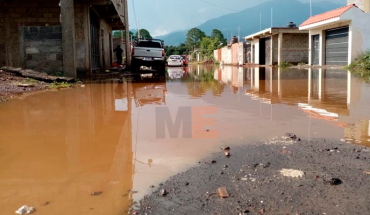 Intensa lluvia genera afectaciones en Tancítaro, Michoacán