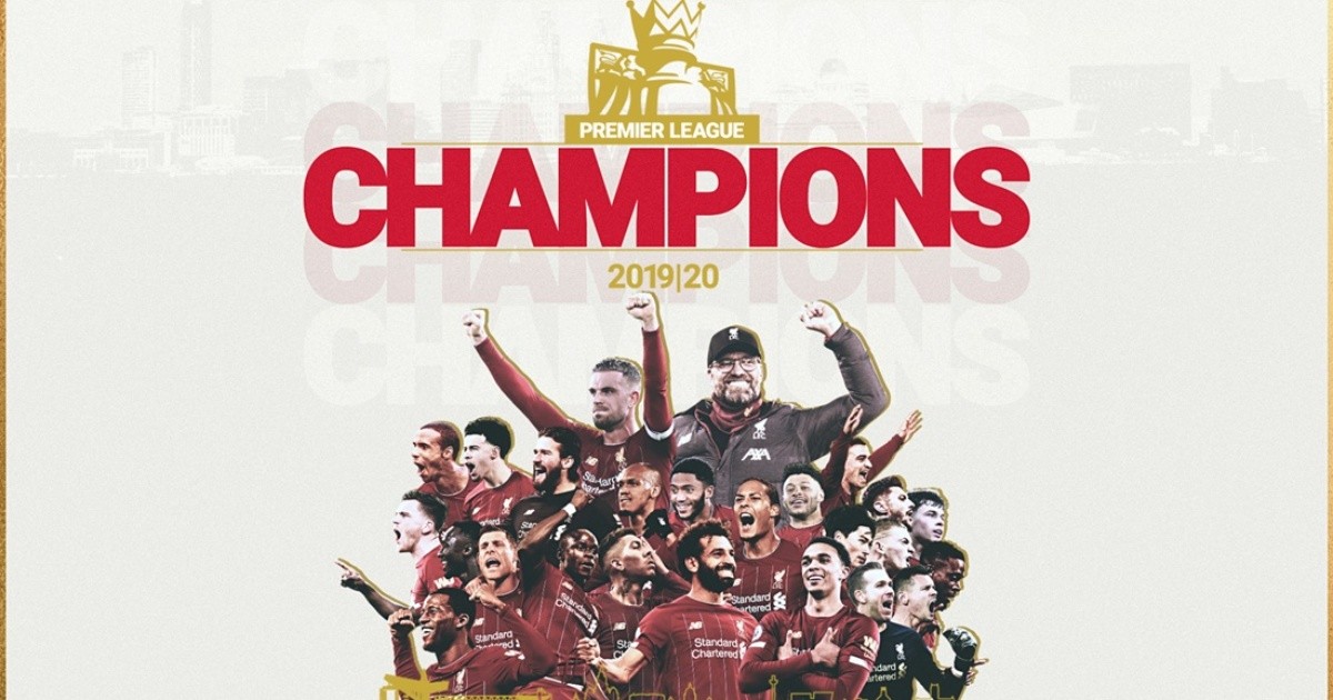 Liverpool, campeón de la Premier League por primera vez en su historia
