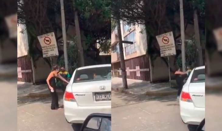 Mujer amenaza a policía con una ‘chancla’; la bautizan como #LadyChancla (Video)