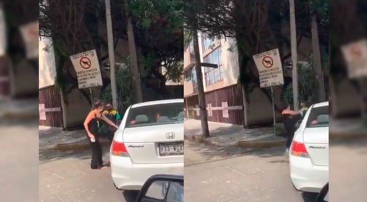 Mujer amenaza a policía con una 'chancla'; la bautizan como #LadyChancla (Video)