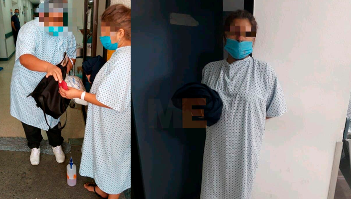 Mujer se viste con ropas médicas para robar una bolsa de dama en un hospital de Morelia