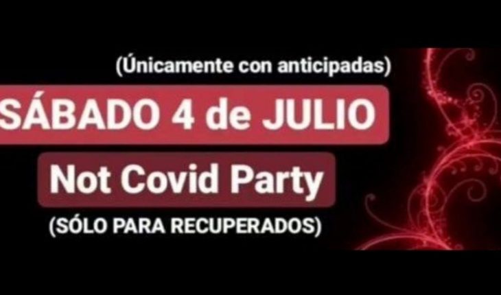 “Not Covid Party”: alerta del municipio de Quilmes por una fiesta clandestina