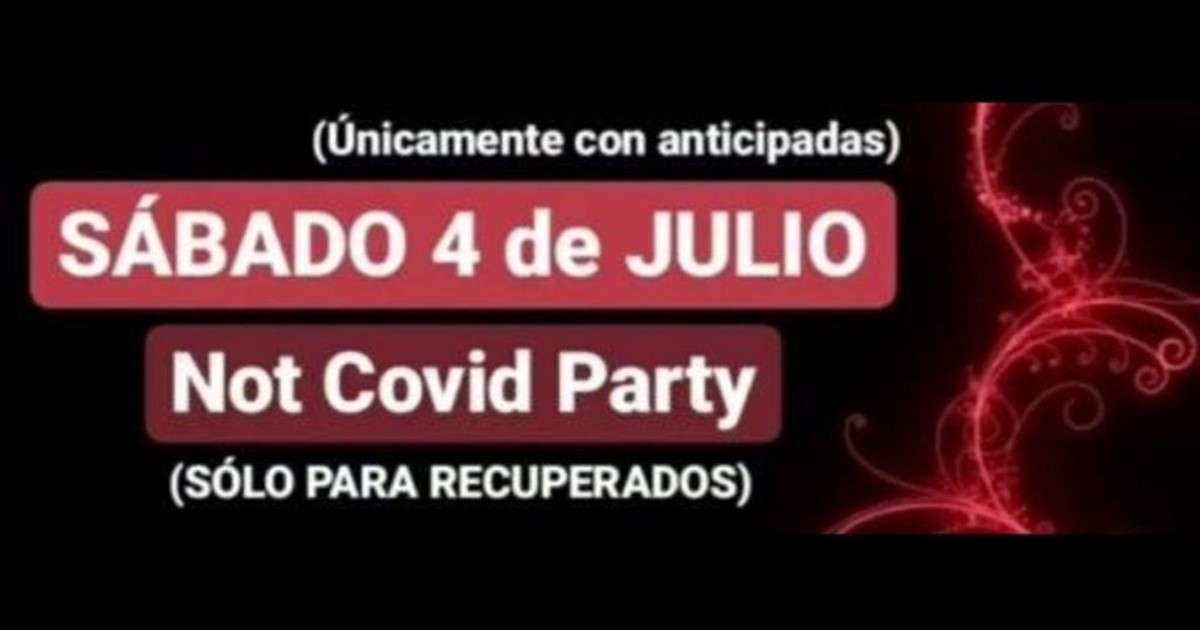 "Not Covid Party": alerta del municipio de Quilmes por una fiesta clandestina