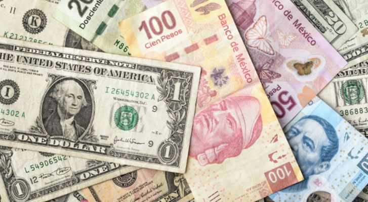 Precio del dólar para este lunes oscila los 22 pesos en bancos de México