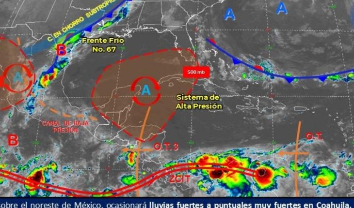 Pronóstico del clima de hoy: Continúan las lluvias en México