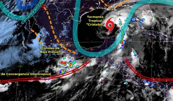 Pronóstico del clima de hoy: Tormenta Tropical Cristobal se aleja de México