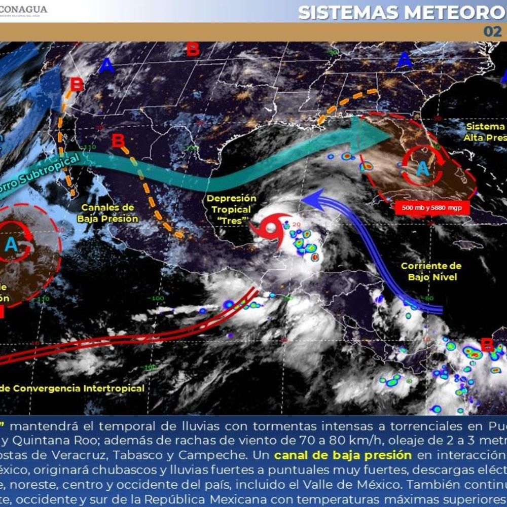 Pronóstico del clima de hoy: Tormenta Tropical Cristobal se crea en México