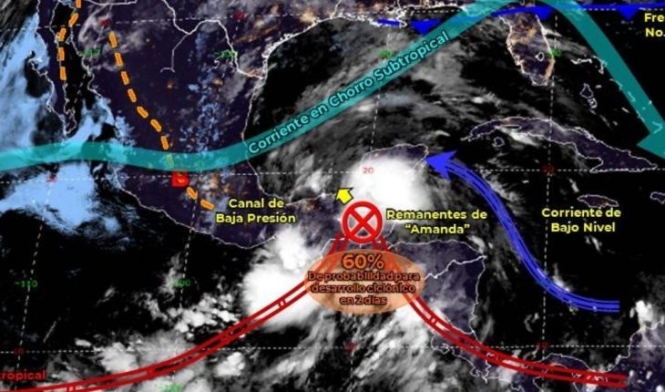 Pronóstico del clima de hoy: Tormenta tropical Amanda traerá lluvias a México