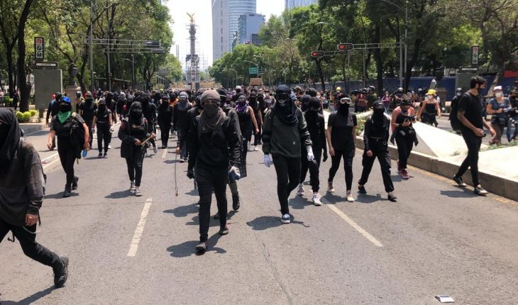 Protestan contra abuso policial con pintas y saqueos en CDMX