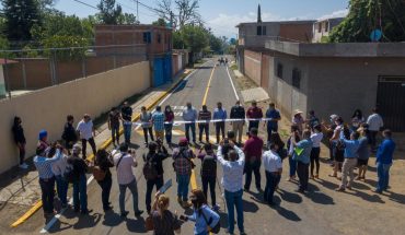 Raúl Morón inauguró la rehabilitación del camino a Tenencia de Chiquimitio