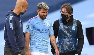 Sergio Agüero se lesionó la rodilla izquierda y preocupa en Manchester City
