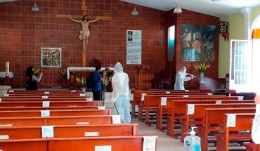 Tras muerte de sacerdote por covid-19, sanitizan parroquia del Señor del Rescate en Morelia