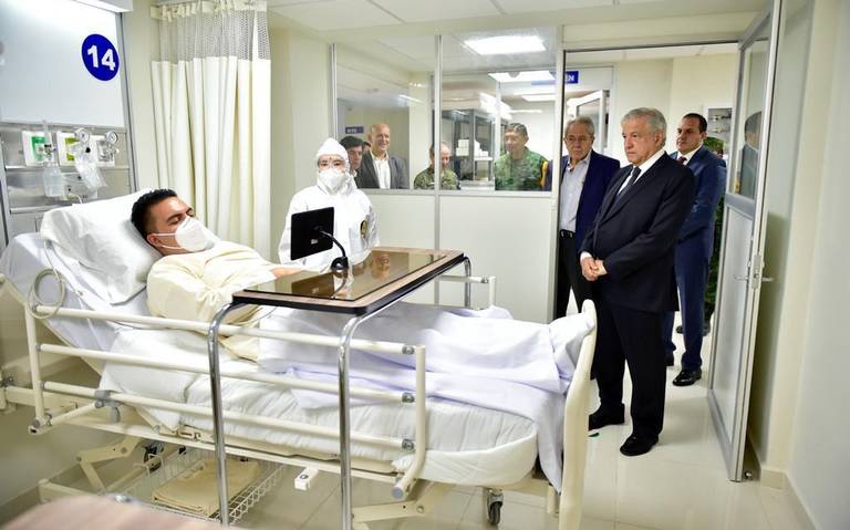 AmLO's visit to alleged Covid's sickness accused of mounting