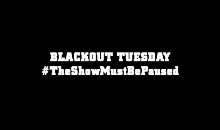 translated from Spanish: “BlackOut Tuesday,” the music industry’s historic blackout against racism