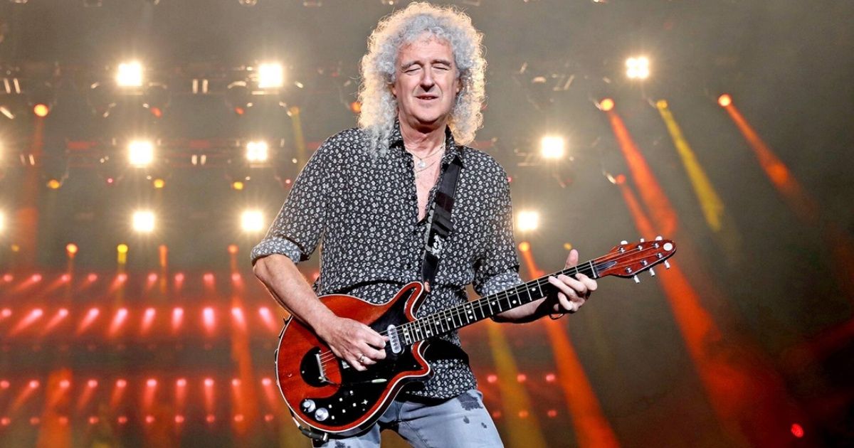 Brian May was voted the best guitarist in rock history