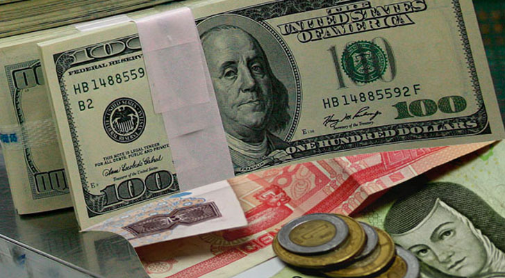 Dollar price on Monday hovers at 22.34 pesos for sale