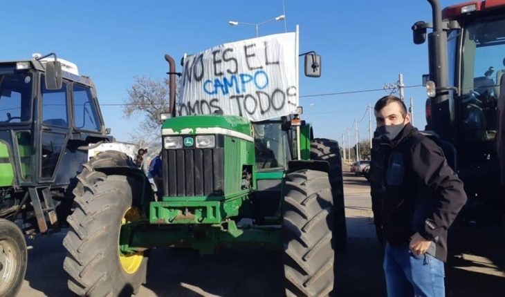translated from Spanish: Hector Vicentin went on the march and said that “the government wants to dominate the grain trade”