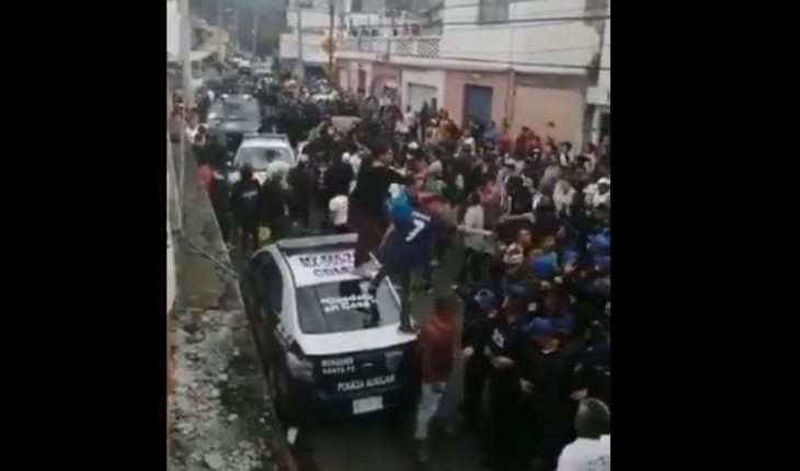 translated from Spanish: Lynching attempt reported in Cuajimalpan, Edomex