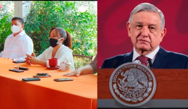 translated from Spanish: Mayors and brownist deputies of Lazaro Cardenas present Block Pro AMLO