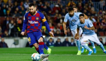 translated from Spanish: Messi in search of his 700 goal against Celta de Vigo