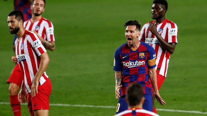 Messi's 700 goal was in a penalty draw against Atlético Madrid that made Barca's choice in La Liga