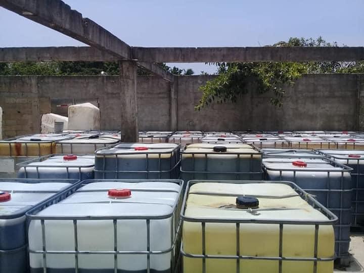 Secure "huachicolero" land in Veracruz and seized more than 50 thousand litres of stolen fuel