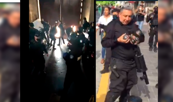 translated from Spanish: pre-copers ahead of the showdown with Guadalajara protesters (Video)