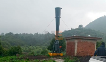 Agricultores y ganaderos “tumban” el primer cañón antigranizo en Peribán, Michoacán