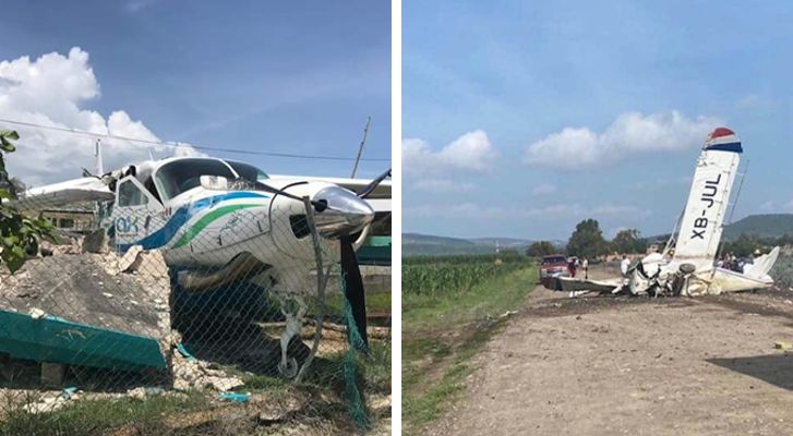 Avioneta se estrella en Holbox, Quintana Roo, y otra cae en Guanajuato (Video)