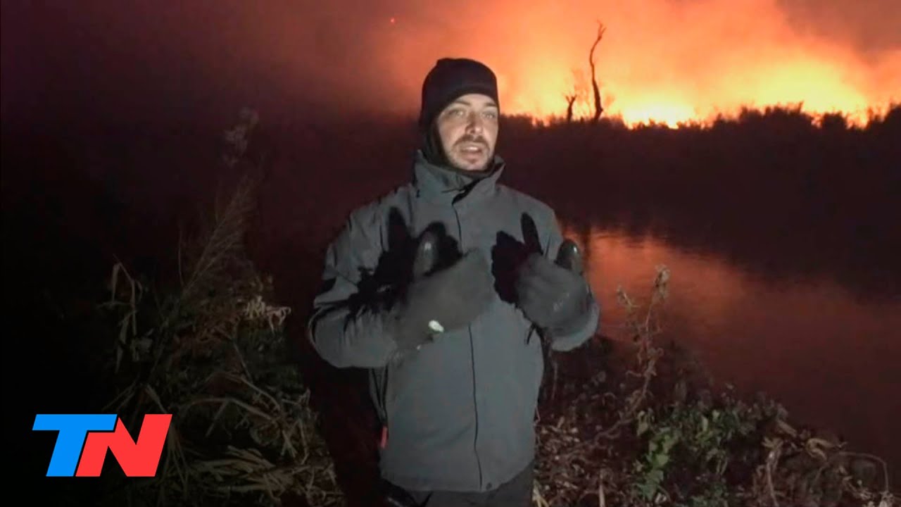 TN en el foco de los incendios en el Delta del Paraná: el fuego sigue avanzando en las islas