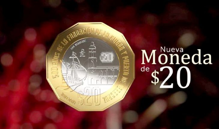 Ya está en circulación la nueva moneda de 20 pesos en honor a Veracruz