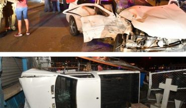 translated from Spanish: Car crash leaves two injured in Mazatlan